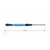 Düsenrohr "Iso88" - L=1000mm - gerade-Edelstahl - Handgriff L=400mm drehbar - schwarz/blau