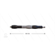 Düsenrohr "Iso88" - L=322mm - gerade - Edelstahl - Handgriff L=300mm drehbar - schwarz/gra