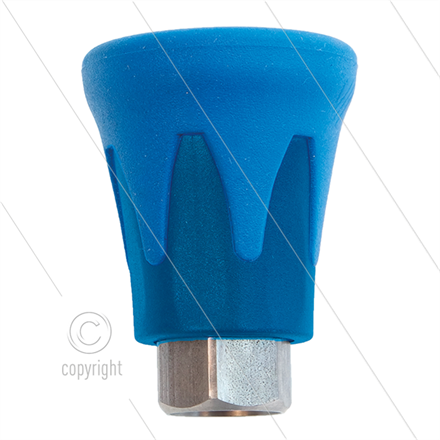 Düsenschutz ST10 - Edelstahl / Kunststoff - blau/blau - 1/4" IG