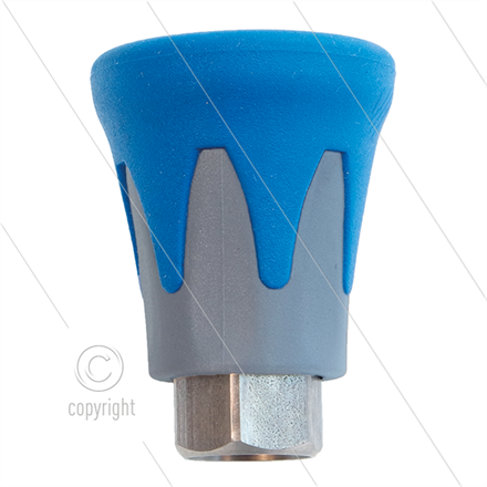 Düsenschutz ST10 - Edelstahl / Kunststoff - blau/grau - 1/4" IG