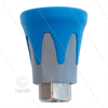 Düsenschutz ST10 - Edelstahl / Kunststoff - blau/grau - 1/4" IG