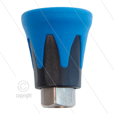Düsenschutz ST10 - Edelstahl / Kunststoff - blau/schwarz - 1/4" IG