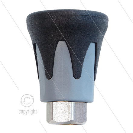 Düsenschutz ST10 - Edelstahl / Kunststoff - schwarz/grau - 1/4" IG