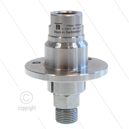 DXFI Drehgelenk - dreifach gelagert - 3/8" IG x 3/8" AG - 170 Bar - NW6 - 2000 U/min