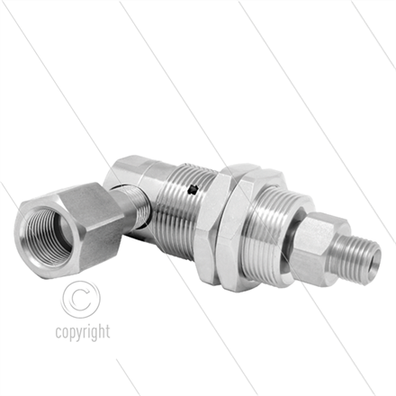 DXG Winkeldrehgelenk - dreifach gelagert - 3/8" IG x 3/8" AG - 170 Bar - NW6 - 2000 U/min