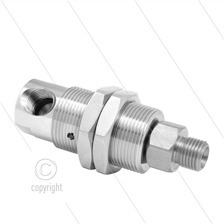 DXGI Winkeldrehgelenk - dreifach gelagert - 1/4" IG x 3/8" AG - 170 Bar - NW6 - 2000 U/min