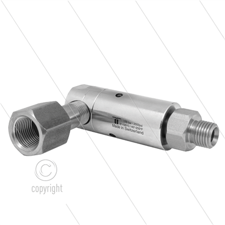 DXL Winkeldrehgelenk - dreifach gelagert - 3/8" IG x 1/4" AG - 170 Bar - NW6 - 2000 U/min