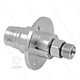 DYF Drehgelenk mit Flansch - dreifach gelagert - 1/4" IG x 1/4 " AG - 275 Bar - NW6
