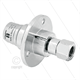 DYF Drehgelenk mit Flansch - dreifach gelagert - 2 x 3/8" IG - 275 Bar - NW6 - 2000 U/min
