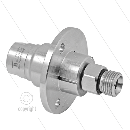 DYF Drehgelenk mit Flansch - dreifach gelagert - 3/8" IG x 3/8 " AG - 275 Bar - NW6
