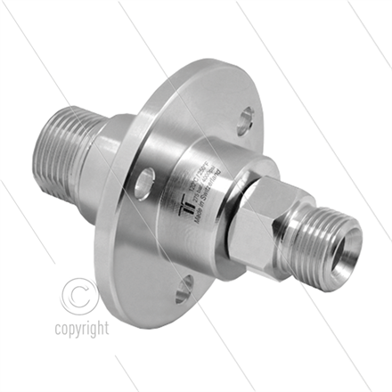 DYF Drehgelenk mit Flansch - dreifach gelagert - M22x1,5 AG x 3/8 " AG - 275 Bar - NW6
