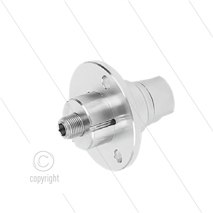 DYF Drehgelenk mit Flansch - M12x1,5 AG x 1/4" IG - max 275 Bar - max 120°C - für