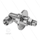 DYF Winkeldrehgelenk mit Flansch - dreifach gelagert - M22x1,5 AG x 3/8" AG - 275 Bar
