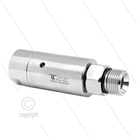 DYL Drehgelenk - dreifach gelagert - 1/4" IG x 3/8" AG - 275 Bar - NW6 - 2000 U/min