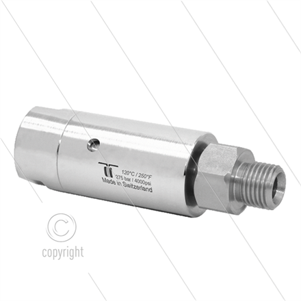 DYL Winkeldrehgelenk - dreifach gelagert - 1/4" IG x 1/4" AG - 275 Bar - NW6 - 2000 U/min