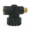 F5 Bn - Kunststoff Filter - 300 mµ - 10 bar - 30 l/min - 1/2" IG x 1/2" AG - mit 1/4"
