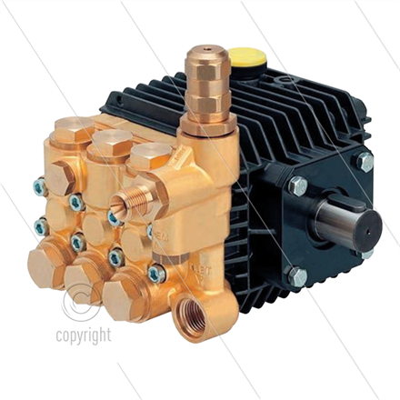 FE5106 Nebelpumpe mit Druckregler - 6 l/min - 100 Bar - 1450 U/min - 1,23 kW - Welle R