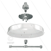 FL-Z Umbau Kit - Drehgelenk, Adapterplatte, Montageschrauben, Distanz-Adapter