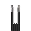 flexy® DN06 500 bar 40 M. 1/4"AG : 1/4"AG glatte Decke. Armaturen kpl. aus Edelstahl