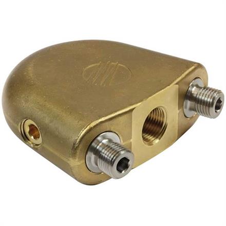 Flunderdüse 3/8"IG 2x1/4" AG Messing