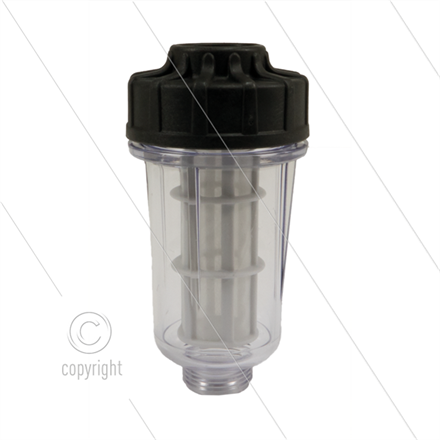 FPL - Kunststoff Filter - 120 mµ - 10 bar - 80 l/min - max 40°C - 3/4" IG x 3/4" AG