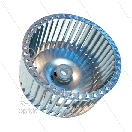 Gebläserad Brennermotor - Tecno.mec - Ø146mm - H=72,5mm - Welle Ø1/2" (12,7mm) - rechtsdre