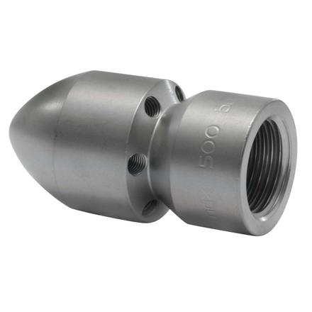 Granat-30° 1/2"AG mit Frontbohrung D=060 1 x vorn, 6 x hinten