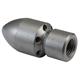 Granat-30° 1/4"IG mit Frontbohrung D=060 1 x vorn, 6 x hinten