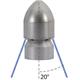 Granat-Düse 20° 1/4"IG mit Frontbohrung D=090 1 x vorn, 6 x hinten