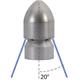 Granat-Düse 20° 3/8"IG mit Frontbohrung D=070 1 x vorn, 6 x hinten