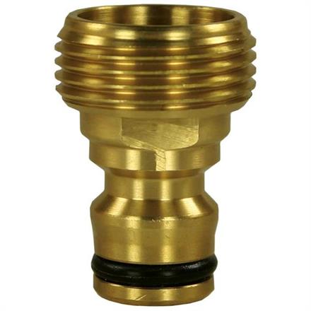 Hahnstück 3/4"AG Messing Kompatibel mit Kunststoff-Stecksystemen
