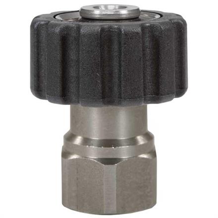 Handverschraubung M22x1,5 : 3/8"IG Edelstahl Länge: 45 mm