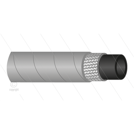 HD-Schlauch 1SN-315-08 (5/16") - grau - 315 Bar - Ø14,7mm - 150°C