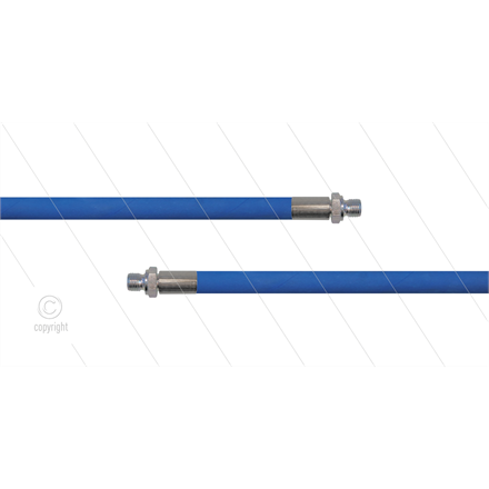 HD-Schlauch blau 1SC-06 - 25m - 2 x 3/8" AGR - ohne GKS - 250 Bar