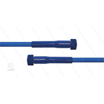 HD-Schlauch blau 1SC-08 - 15m - 2x M22x1,5 HV flach - 2x GKS - 250 Bar