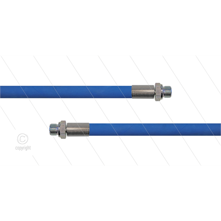 HD-Schlauch blau 1SC-10 - 25m - 2 x 3/8" AGR - ohne GKS - 210 Bar