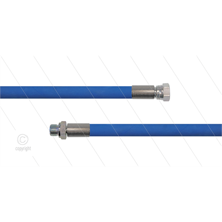 HD-Schlauch blau 1SC-10 - 6m - 3/8" AGR x 1/2" DKR - ohne GK