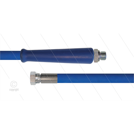 HD-Schlauch blau 1SC-12 - 20m - 1/2" AGR x 1/2" DKR - 1x GKS - 250 Bar - 1/2" AGR mit GKS