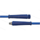 HD-Schlauch blau 1SN Plus-08 - 10m - 3/8" AGR x M22x1,5 HV flach - 2x GKS - 315 Bar
