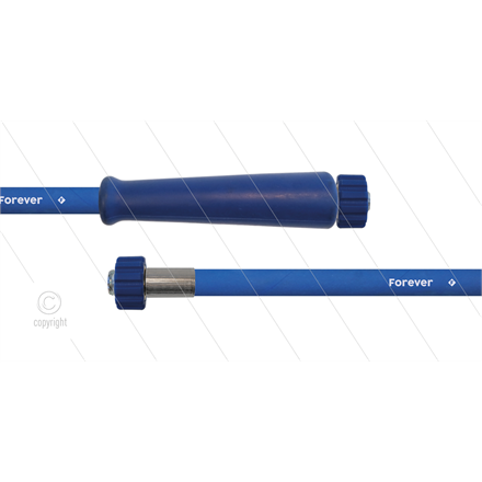 HD-Schlauch blau - 2SCX-10 - Forever - 10m - 2x M22x1,5 HV flach - 1x GKS - 400 Bar