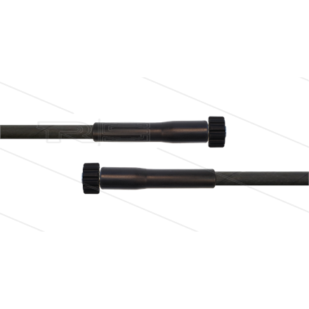 HD-Schlauch schwarz 1SC-06 - 10m - 2x M22x1,5 HV flach - 2x GKS - 250 Bar