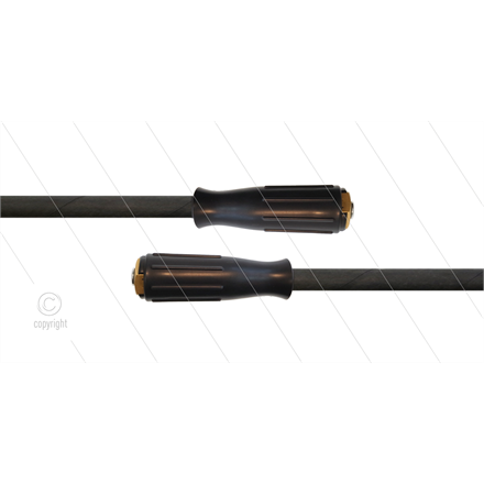 HD-Schlauch schwarz 1SC-06 - 10m - 2x M22x1.5 HV Lang - 250 Bar