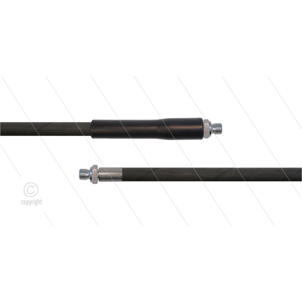 HD-Schlauch schwarz 1SC-06 - 20m - 2x 3/8" AGR - 1x GKS - 250 Bar