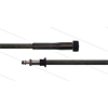 HD-Schlauch schwarz 1SC-06 - 20m - M22 HV flach x Stecknippel VA Ø11mm + Lager + GKS