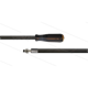 HD-Schlauch schwarz 1SC-06 - 20m - M22x1.5 HV Lang x Stecknippel VA Ø11mm mit Lager