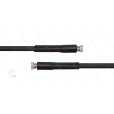 HD-Schlauch schwarz 1SC-06 - 30m - 2 x 3/8" DKR - 2x GKS - 250 Bar
