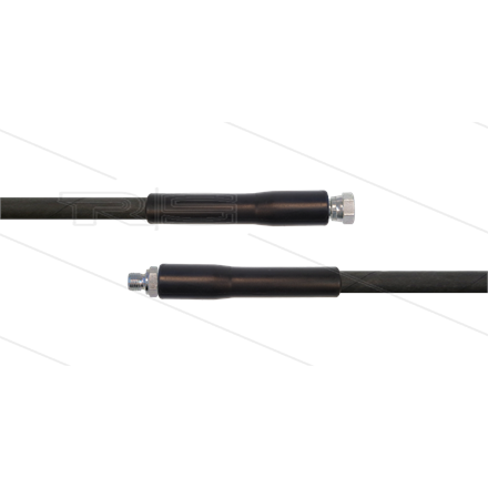 HD-Schlauch schwarz 1SC-06 - 8,0m - 3/8" DKR x 3/8" AGR - 2x GKS - 250 Bar