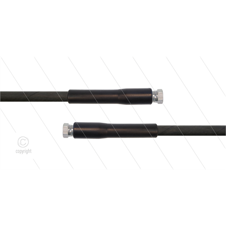 HD-Schlauch schwarz 1SC-08 - 10m - 2x 1/2" DKR - 2x GKS - 250 Bar