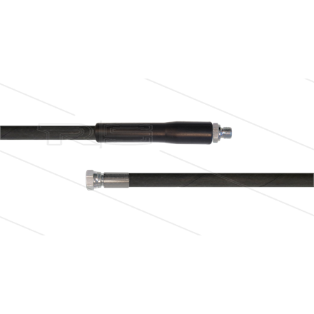 HD-Schlauch schwarz 1SC-08 - 15m - 3/8" AGR x 1/2" DKR - 1x GKS - 250 Bar