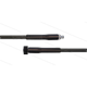 HD-Schlauch schwarz 1SC-08 - 15m - 3/8" AGR x M22x1.5 HV flach - 2x GKS - 250 Bar